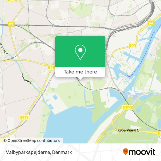 Valbyparkspejderne map