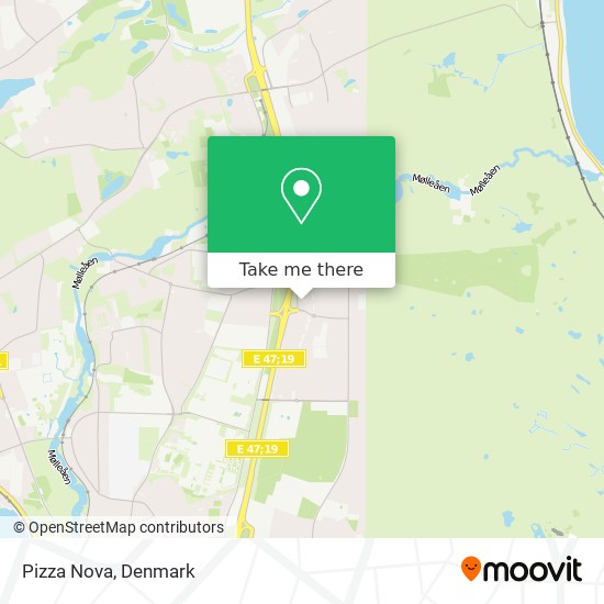 Pizza Nova map