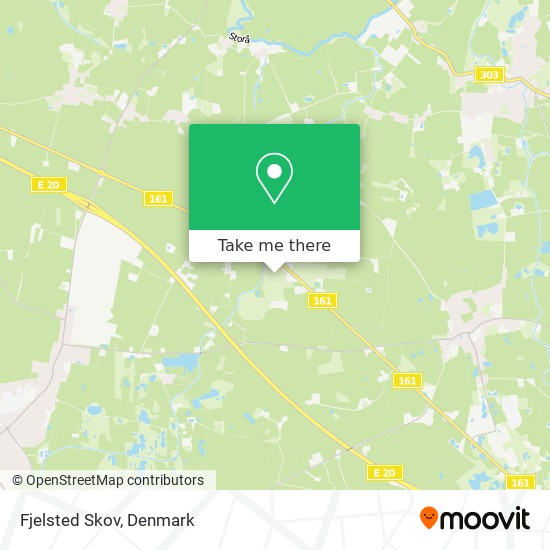 Fjelsted Skov map