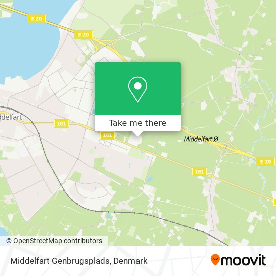 Middelfart Genbrugsplads map