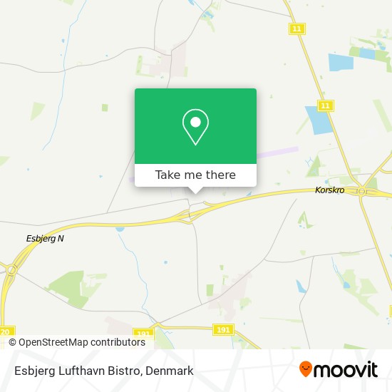 Esbjerg Lufthavn Bistro map