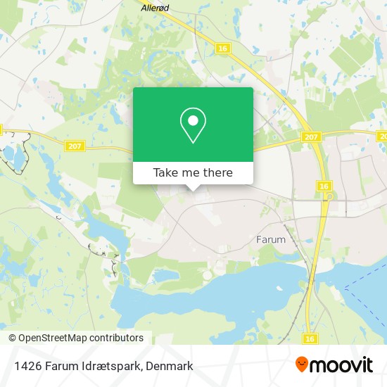 1426 Farum Idrætspark map