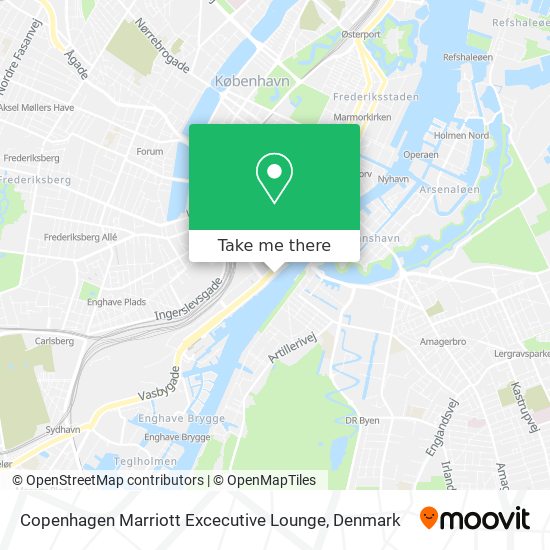 Copenhagen Marriott Excecutive Lounge map