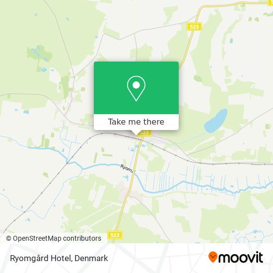 Ryomgård Hotel map