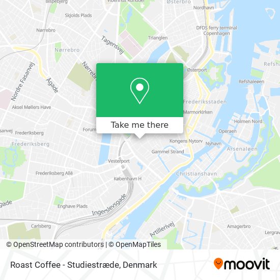 Roast Coffee - Studiestræde map