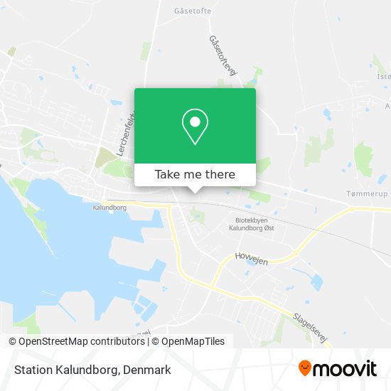 Station Kalundborg map