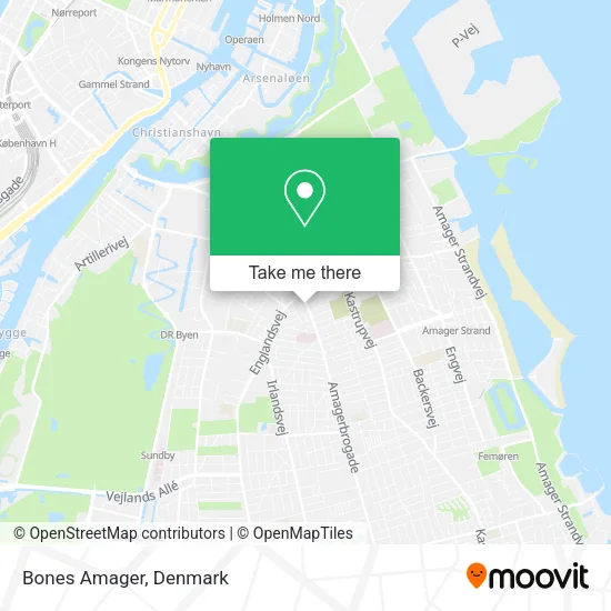 Bones Amager map