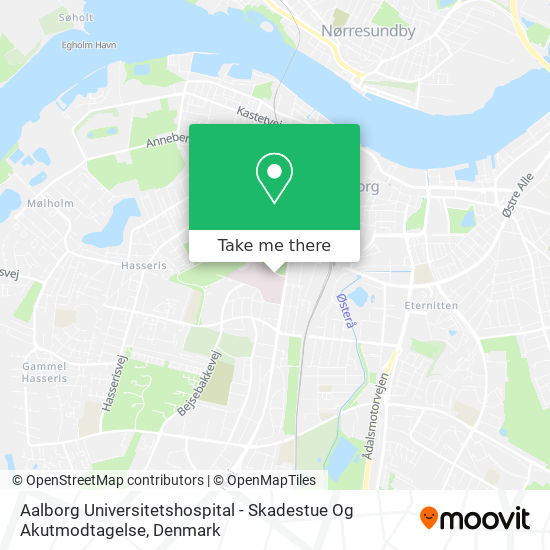 Aalborg Universitetshospital - Skadestue Og Akutmodtagelse map