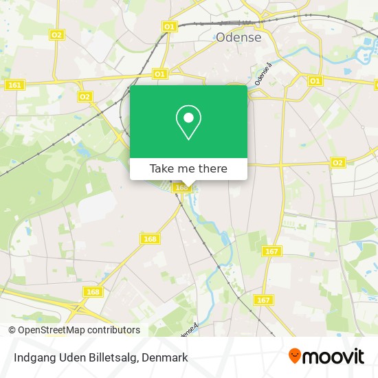 Indgang Uden Billetsalg map