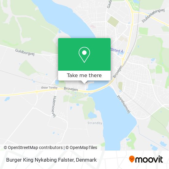 Burger King Nykøbing Falster map