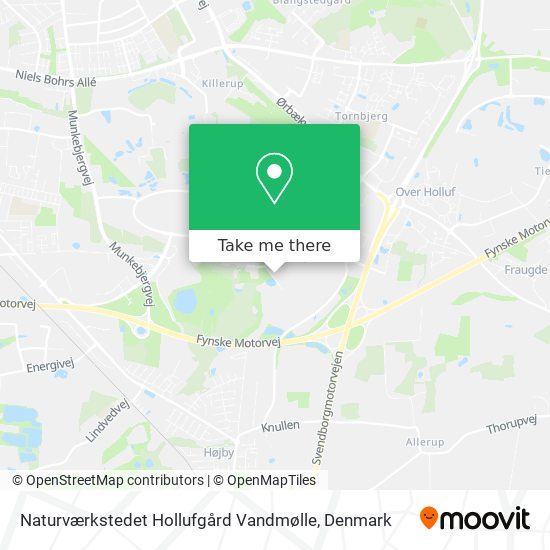 Naturværkstedet Hollufgård Vandmølle map