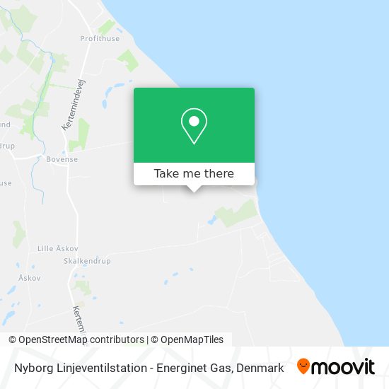 Nyborg Linjeventilstation - Energinet Gas map
