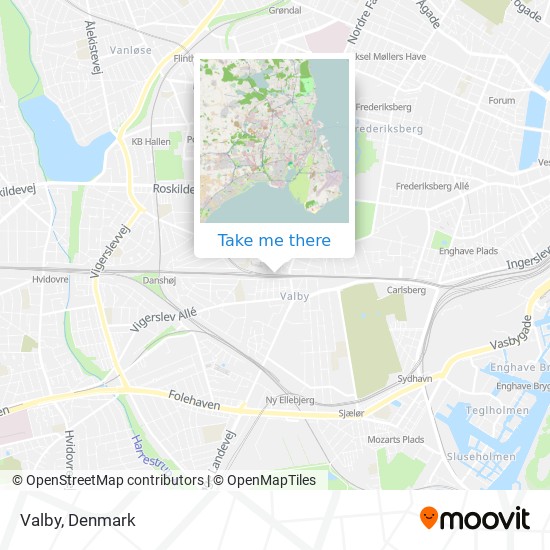 Valby map