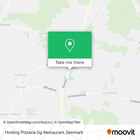 Hviding Pizzaria Og Restaurant map
