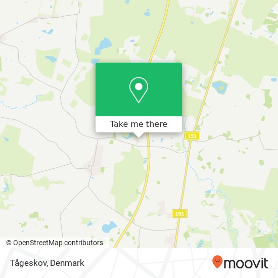 Tågeskov map