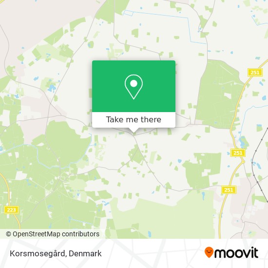 Korsmosegård map