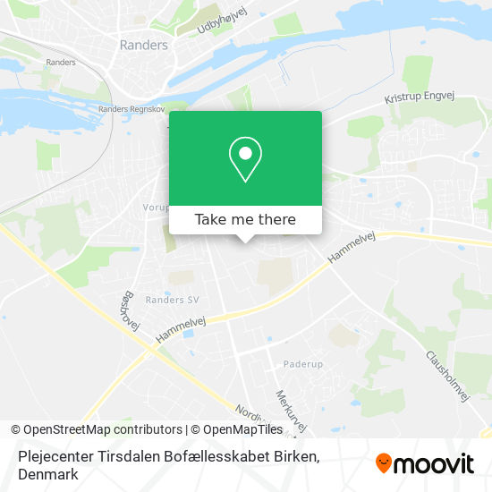 Plejecenter Tirsdalen Bofællesskabet Birken map