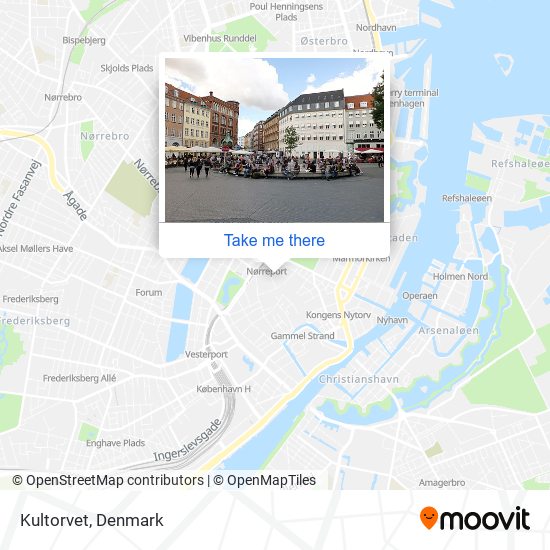 How to get Kultorvet in København by Train or