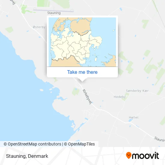 Stauning map