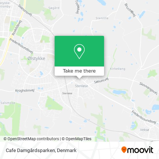 Cafe Damgårdsparken map
