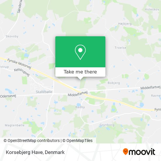 Korsebjerg Have map