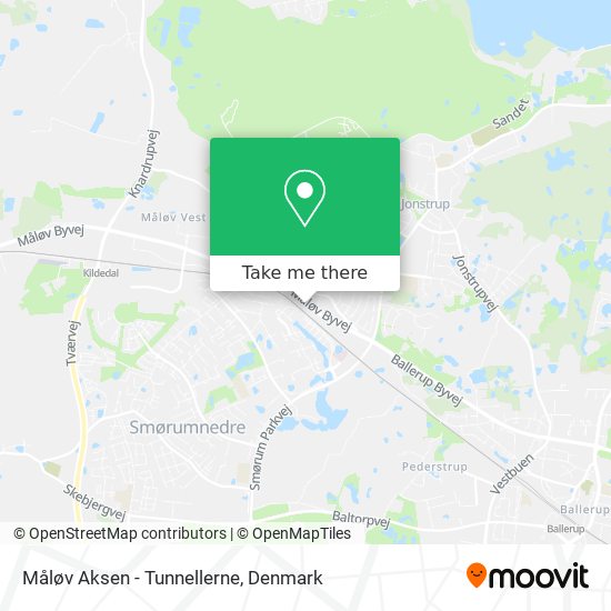 Måløv Aksen - Tunnellerne map