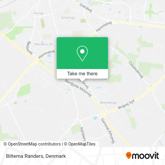 Biltema Randers map