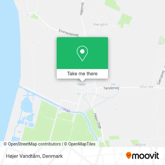 Højer Vandtårn map