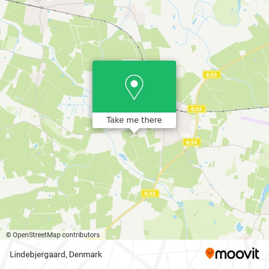 Lindebjergaard map