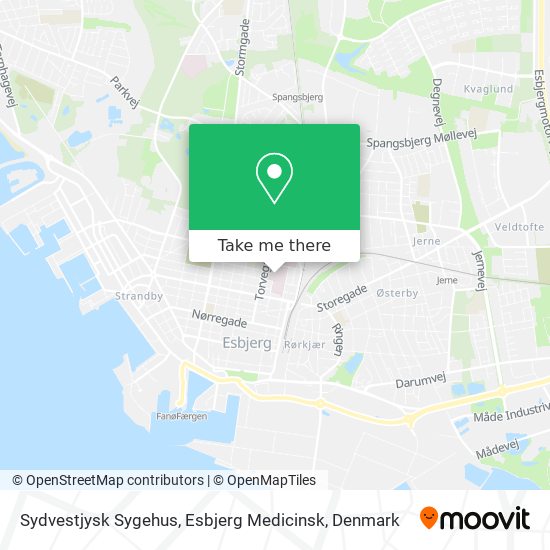 Sydvestjysk Sygehus, Esbjerg Medicinsk map