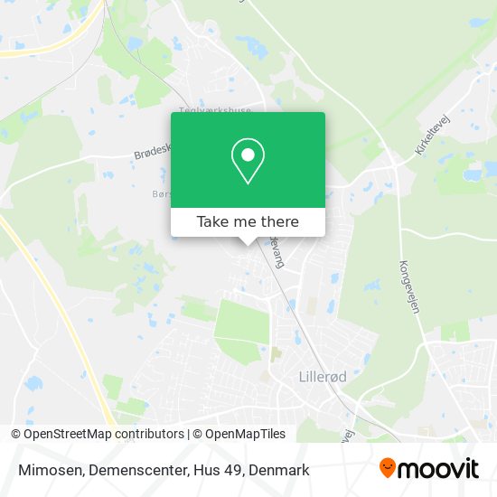 Mimosen, Demenscenter, Hus 49 map