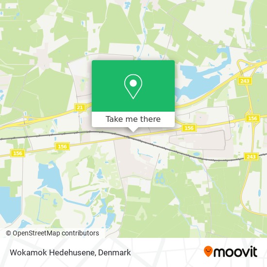 Wokamok Hedehusene map