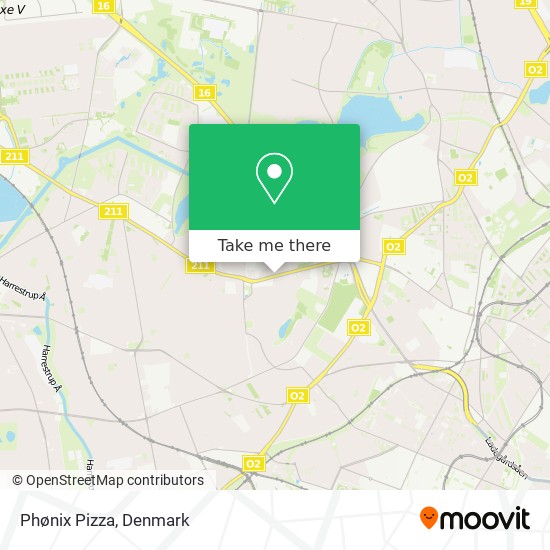 Phønix Pizza map