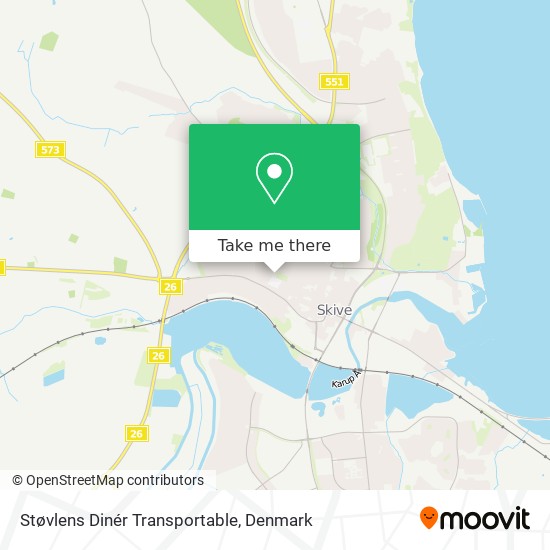 Støvlens Dinér Transportable map