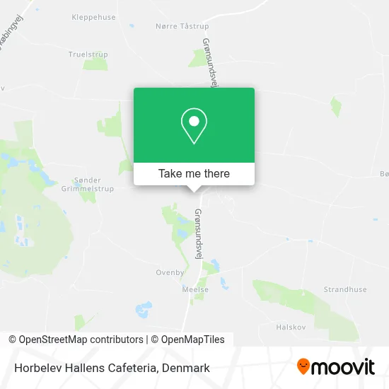 Horbelev Hallens Cafeteria map