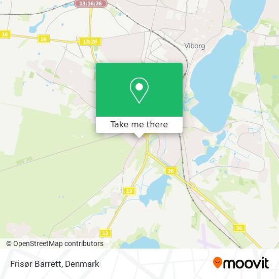 Frisør Barrett map