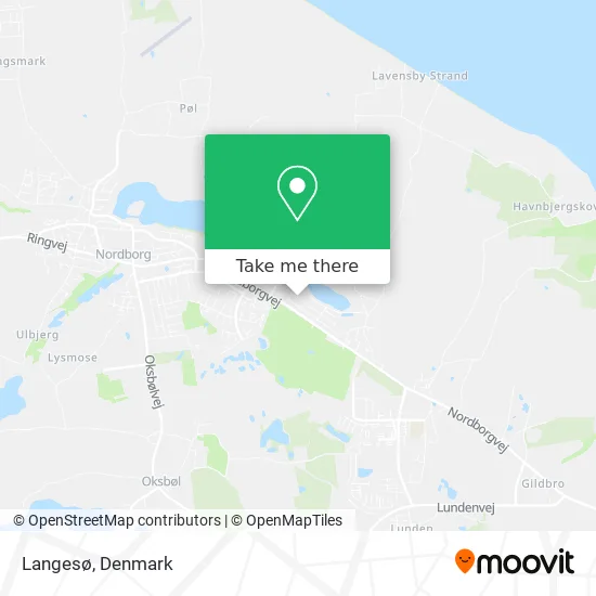 Langesø map
