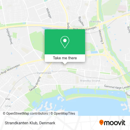 Strandkanten Klub map