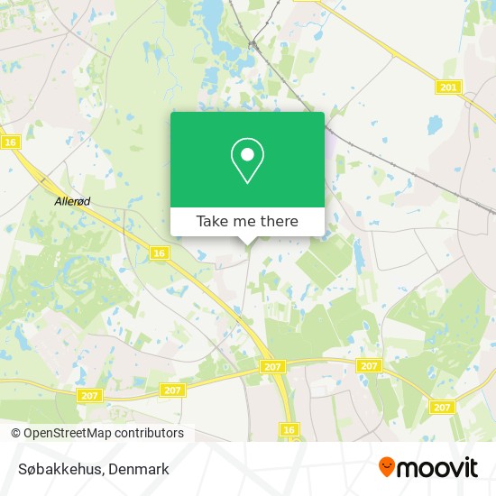 Søbakkehus map