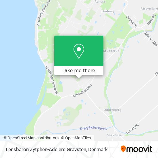 Lensbaron Zytphen-Adelers Gravsten map