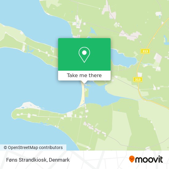 Føns Strandkiosk map
