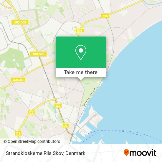 Strandkioskerne Riis Skov map