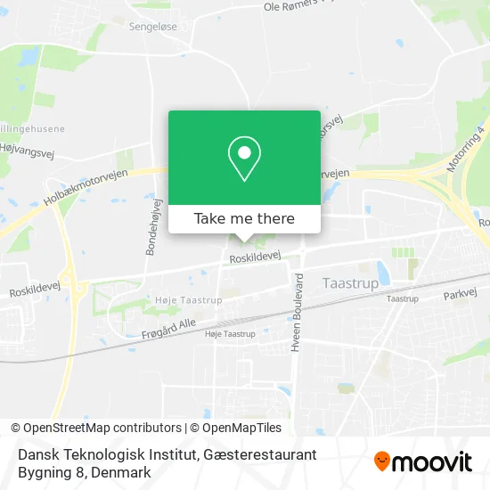 Dansk Teknologisk Institut, Gæsterestaurant Bygning 8 map