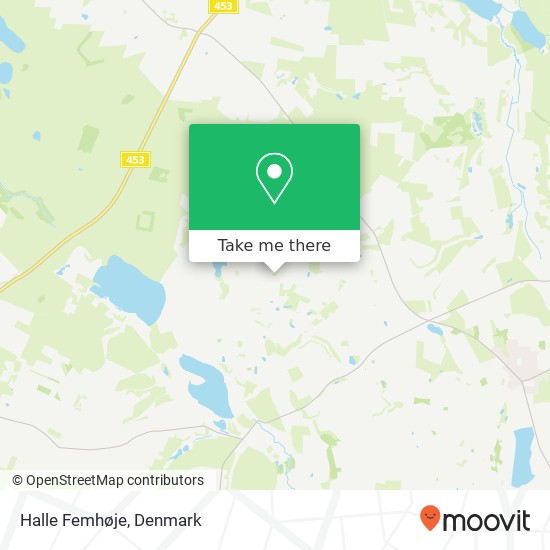 Halle Femhøje map