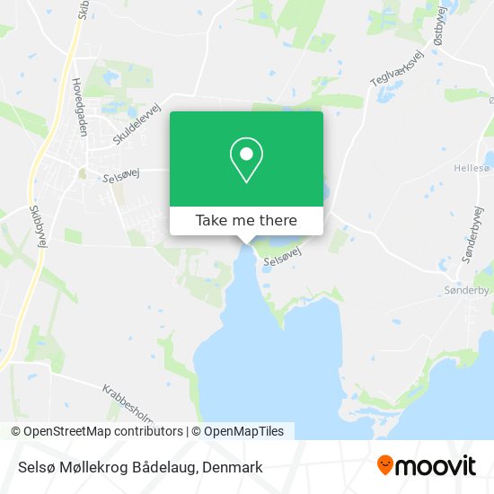 Selsø Møllekrog Bådelaug map
