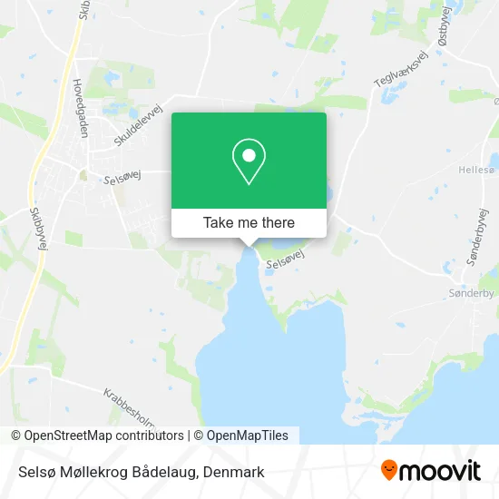 Selsø Møllekrog Bådelaug map