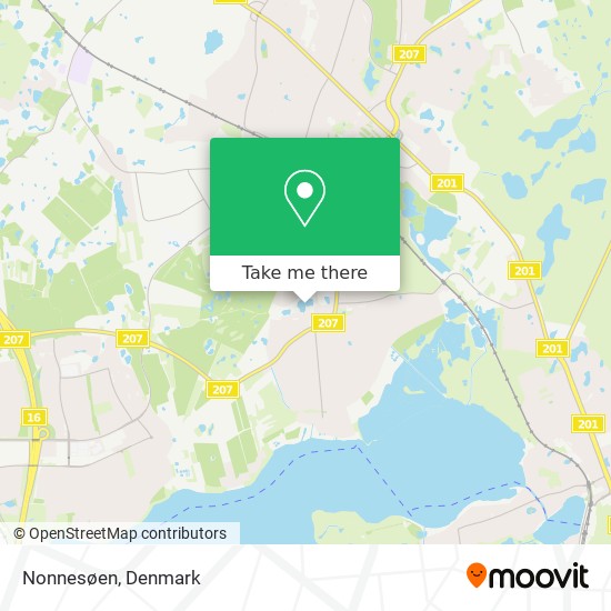 Nonnesøen map