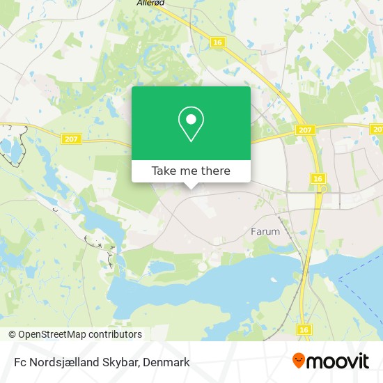 Fc Nordsjælland Skybar map