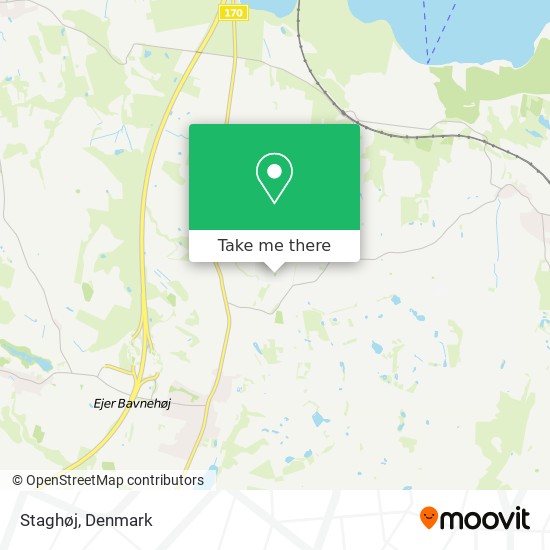 Staghøj map