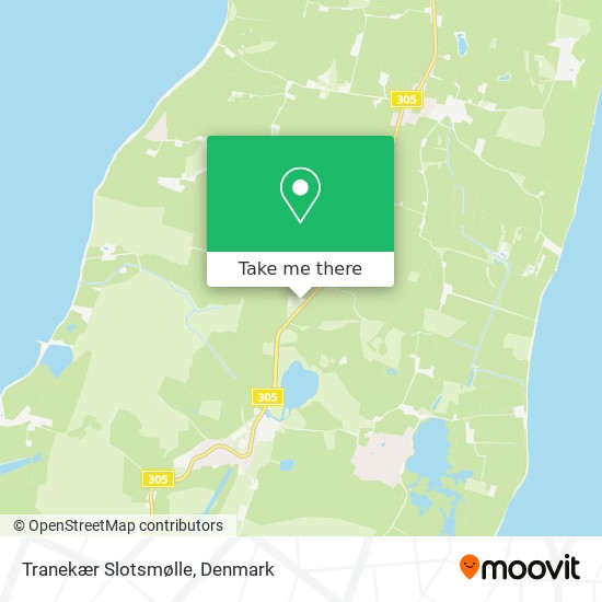 Tranekær Slotsmølle map